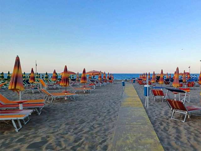 Residence Riccione - spiaggia